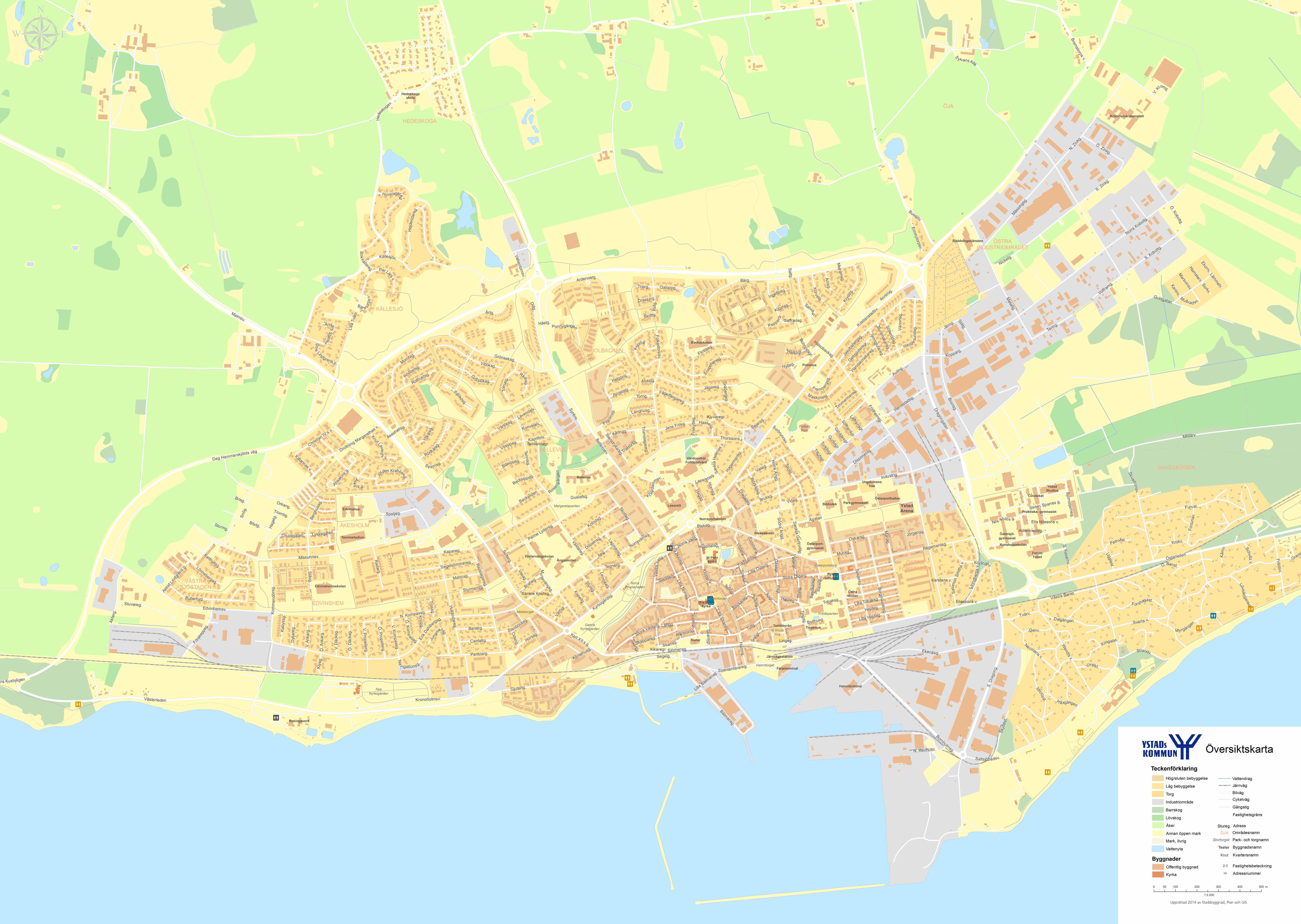 Ystad map